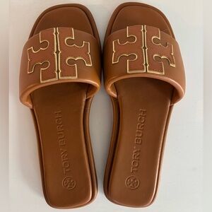Tory Burch Tan Slide Sandals